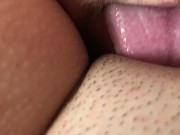 Preview 5 of Close up wet horny pussy licking till she cum in convulsion