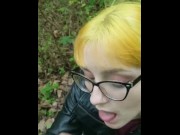 Preview 4 of Handjob in the park leads to cum in my mouth
