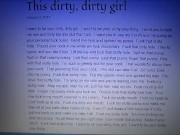 Preview 2 of Read along w/ Lavish #4 - OhLavishOne reads 'This dirty, dirty girl' post