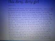 Preview 3 of Read along w/ Lavish #4 - OhLavishOne reads 'This dirty, dirty girl' post