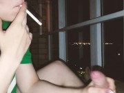 Preview 1 of She really likes to smoke and play with my dick