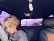 Preview 4 of desperate loud pulls over to make herself cum