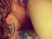 Preview 1 of Eating my wifes pussy and riding me with buttplug
