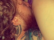 Preview 2 of Eating my wifes pussy and riding me with buttplug