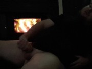 Preview 5 of Edging, Squirming, Moaning near my fireplace