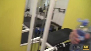 HUNT4K. Spontaneous pickup in the gym causes passionate sex scene