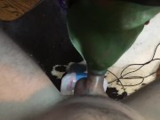 Preview 5 of Gamora Gags On Quills Cock - Deepthroat Facefuck Throatfuck Blowjob - FIXED