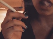 Preview 5 of Miss Dee Nicotine Fetish Smoking for Her Fans #14