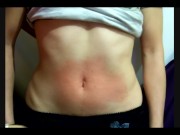 Preview 1 of the first video of Paula at 18 years old Belly punch & navel torture part 2