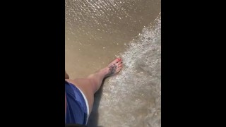 amateur wife toes in the sand slow m