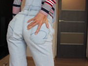 Preview 2 of Girl pees jeans