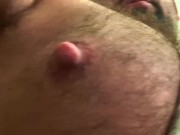 Preview 4 of Verbal Stud Daddy Shoving Hairy Muscle Tits In Your Face