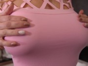 Preview 1 of Deep pussy insertion & vibrator sucking makes Nathaly Cherie climax hard