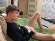 Preview 1 of Just Relax and lay with me / Boy / Stroking / Jerking off / Big Dick /