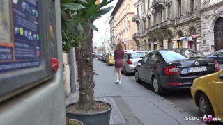GERMAN SCOUT - CUTE GINGER TALK TO FUCK AT STREET CASTING FOR CASH