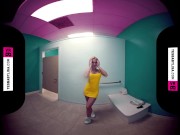 Preview 5 of VR 3D 180 - TRYING DRESS ON MY BIG FAKE TITS - VIRTUAL REALITY 4K POV SEXY