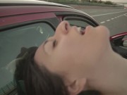 Preview 5 of Road Movie - Rosario Gallardo masturbating on the highway