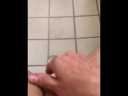 Preview 5 of Quick cum in public shower before I get caught