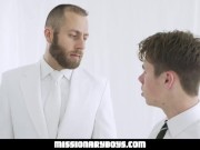 Preview 2 of MissionaryBoyz - Missionary Boy Gives A Priest A Cum Facial