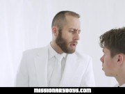 Preview 3 of MissionaryBoyz - Missionary Boy Gives A Priest A Cum Facial