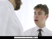 Preview 6 of MissionaryBoyz - Missionary Boy Gives A Priest A Cum Facial