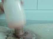 Preview 4 of Fucking my fleshlight while taking a bath part 2