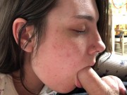 Preview 2 of 18 year old girlfriend POV blowjob