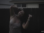 Preview 1 of Romantic sex under the rain in Texas (the neighbors saw us)