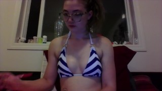 Bikini Babe Studies For A Test