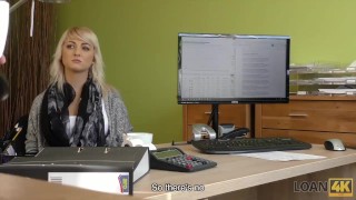 LOAN4K. Katy Rose braucht Geld, also warum dient sie dem lustvollen Kreditm