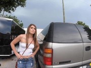 Preview 1 of Roadside - Teen Fucks The Mechanic For Discount