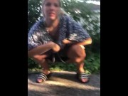 Preview 3 of Teen squats to pee in public