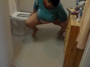 Preview 5 of Jen is Peeing all over the Bathroom Floor