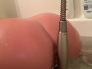 Preview 2 of Bath Masturbation with the Shower Head Quick Intense Orgasm