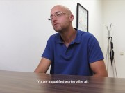 Preview 5 of DIRTY SCOUT 195 -  Bald Dude Goes For An Interview But Gets His Ass Pounded Instead