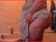 Preview 1 of BBW SSBBW STRIPS OFF READY FOR THE SHOWER CURVY BODY