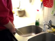 Preview 4 of John is Peeing in the Kitchen Sink