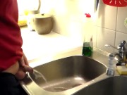 Preview 5 of John is Peeing in the Kitchen Sink