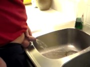 Preview 6 of John is Peeing in the Kitchen Sink