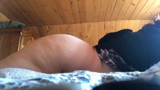 Masturbating with my pillow and vibrator