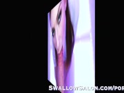 Preview 5 of Maya Kendrick Gives Sloppy Blowjob at Swallow Salon