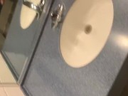 Preview 3 of Long dick shooting in college bathroom