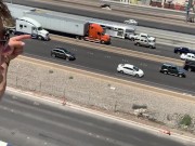 Preview 6 of Smoking a joint and fucking on top of a parking garage in Las Vegas