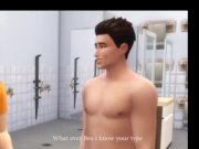 Preview 2 of GAY GYM Shower SLUT - Sims 4