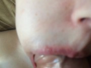 Preview 4 of closeup wet blowjob, sweet sponges, tender mouth