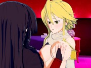 Preview 1 of Akame x Leone Lesbian/Threesome 3D Hentai