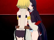 Preview 5 of Akame x Leone Lesbian/Threesome 3D Hentai