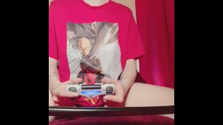 Gamer Girl Masturbates In One Punch Man Shirt Playing AC Syndicate
