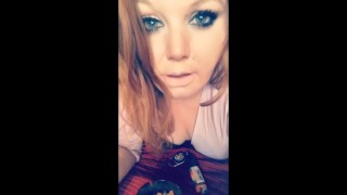 Sexy cam girl smoking and vibrating her pussy
