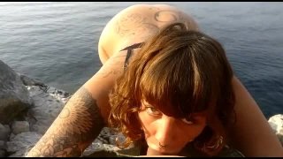 BJ and Fuck outdoor on the lake major ( north Italy )